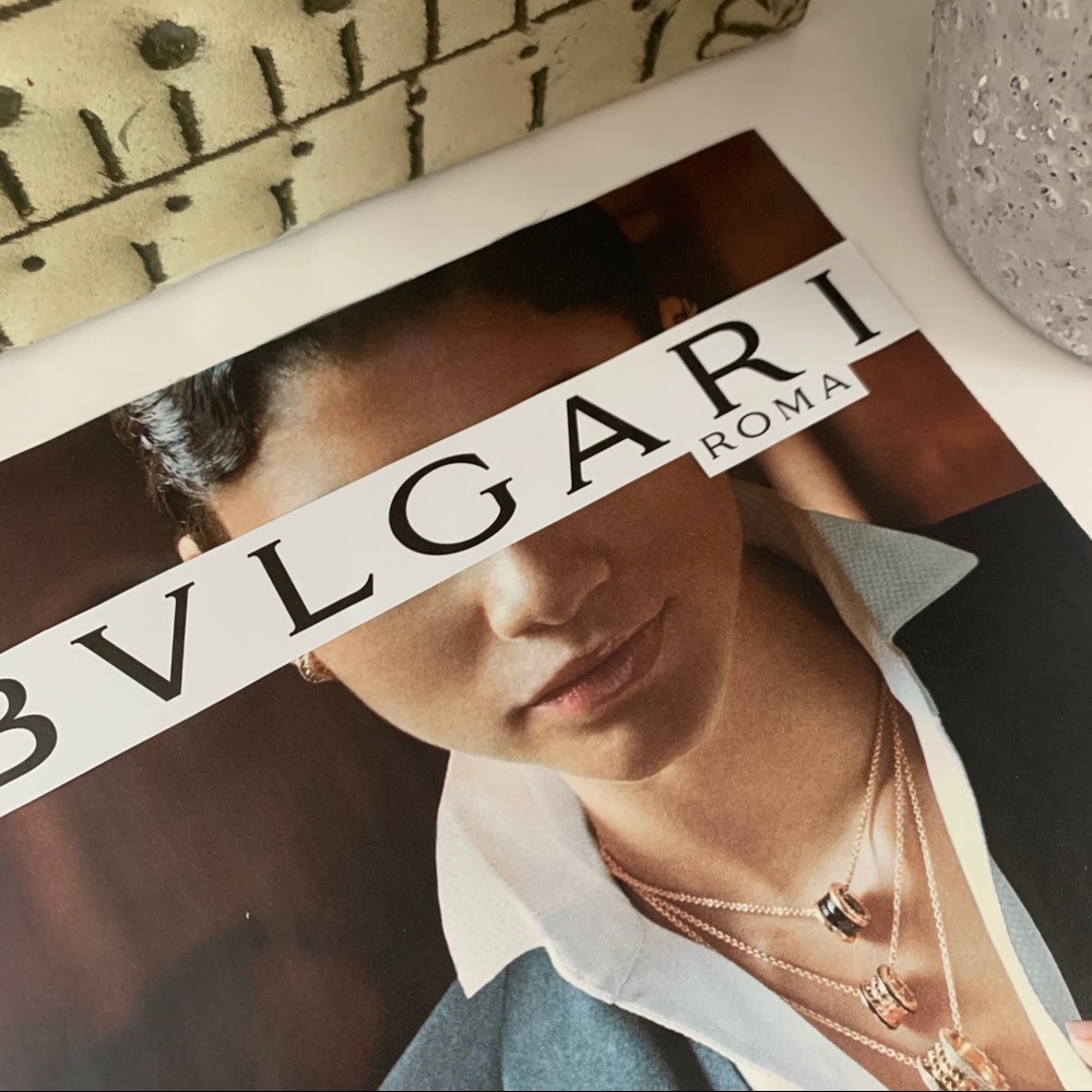 Bvlgari Collage Wall Art Roma Jewelry Fashion Print Luxury Chic Decor - Picture 5 of 12